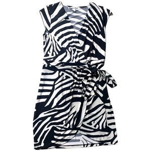 H&M Zebra Wrap side tie Dress Size S